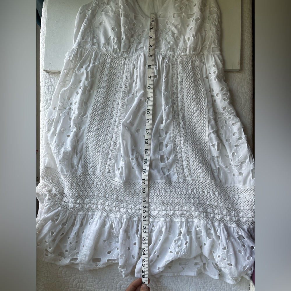 Michael Kors Eyelet Strappy Cotton Midi Dress - Picture 13 of 14